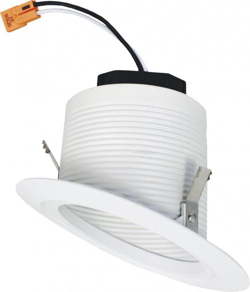 Elco EL423CT5W 4" Modern White Sloped Baffle LED Pot Light