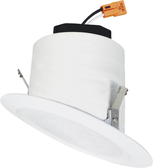 Elco EL425CT5W Modern White 12W 4 Inch Sloped Ceiling Reflector LED Recessed Downlight Insert