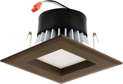 Elco EL441CT5BZ Contemporary Bronze 4" Square Baffle LED Recessed Light Insert