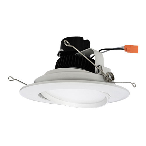 Elco EL613CT5W White 6" Adjustable Gimbal Insert LED Recessed Lighting Trim