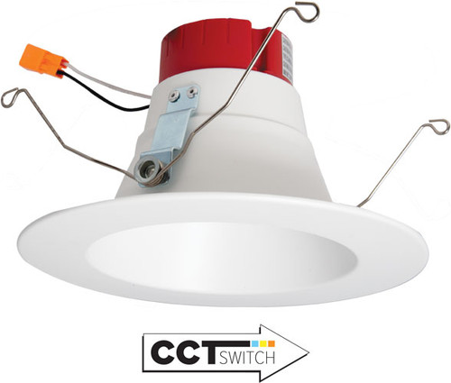 Elco EL625CT5W Contemporary White 5/6 Inch Five-Color Temperature Switch Deep Recessed LED Lighting Insert