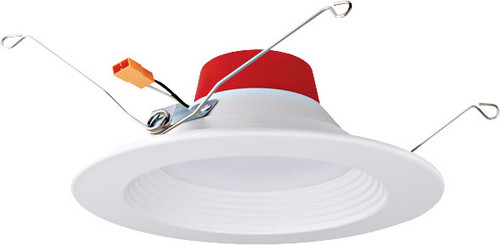 Elco EL670CT5W Contemporary White 5"/6" Recessed LED Lighting Shallow Baffle Insert with 5-CCT Switch