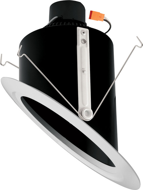 Elco EL761CT5B Modern Black Recessed LED Light 15W 6 Inch Super Sloped Ceiling Recessed LED Light Reflector Inserts