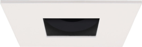 Elco ELK2527B Pex Contemporary Black/White Ring 2 Inch Square Adjustable Pinhole Ceiling Can Light