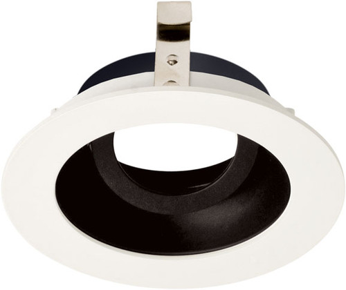 Elco ELK3629B Koto System Pex Recessed LED Lighting Contemporary Black with White Ring 3" Round Adjustable Gimbal