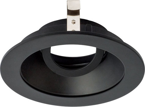Elco ELK4129BB Koto System Pex Recessed LED Lighting Modern All Black 4" Round Adjustable Gimbal