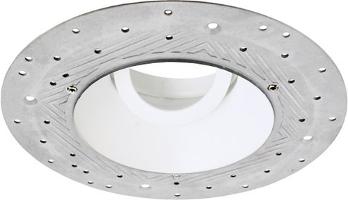 Elco ELK430W Koto System Pex Modern White 4" Recessed Lighting Trimless Smooth Reflector Recessed LED Ceiling Light Trim