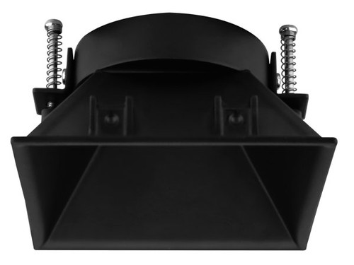 Elco ELK445B Pex Contemporary Black 4 Inch Square Recessed Lightless Smooth Reflector Recessed Light