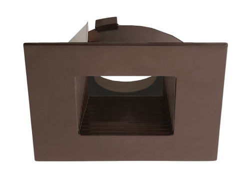 Elco ELK4743BZBZ Flexa Contemporary Ceiling Recessed Light All Bronze 4 Inch Square Baffle for Koto Module
