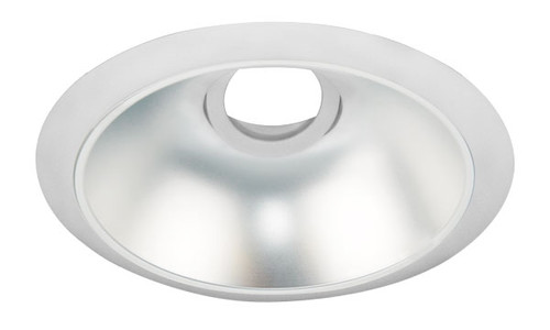 Elco ELK629HW Flexa Modern Haze Reflector with White Ring 6 Inch Adjustable Round Reflector Recessed Lighting for Module