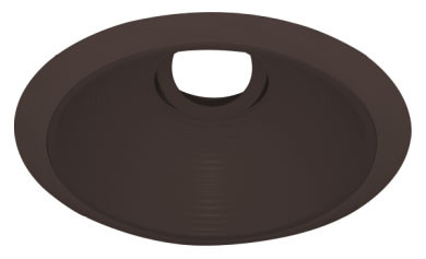 Elco ELK693BZBZ Flexa Modern All Bronze 6 Inch Adjustable Round Baffle Recess Light for Module