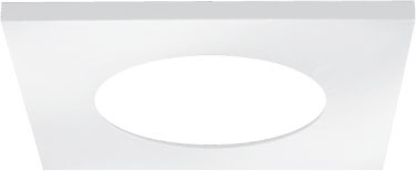 Elco ERT22SQW Elm System Modern White 2" Downlight Square Ceiling Can Light