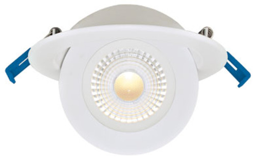 Elco ERT416CT5W Elm System Contemporary White 4" Floating Adjustable Eyeball Downlight with 5-CCT Switch LED Recessed Lighting
