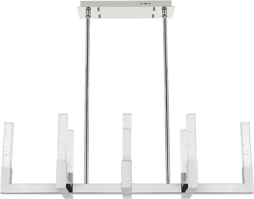 Elegant 1030G42C Noemi Chrome LED 42" Kitchen Island Light