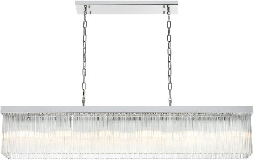 Elegant 1070G49C Harlow Modern Chrome Island Lighting