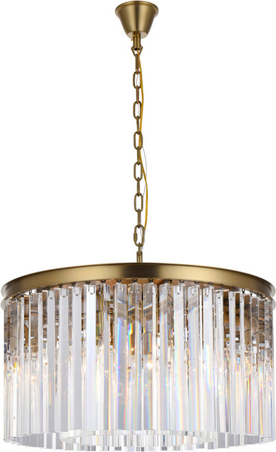 Elegant 1208D26SG/RC Sydney Satin Gold 26" Hanging Light