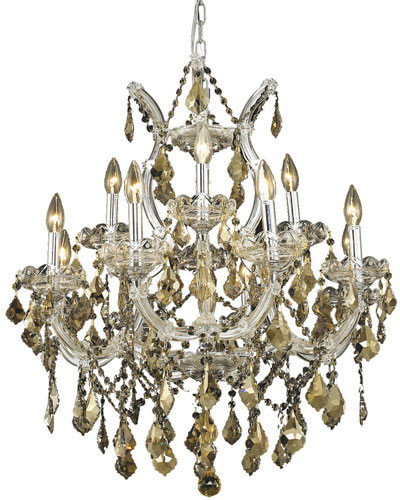 Elegant 2800D27C-GT-RC Maria Theresa Chrome Chandelier Lamp
