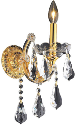 Elegant 2801W1G-RC Maria Theresa Gold Wall Sconce Lighting