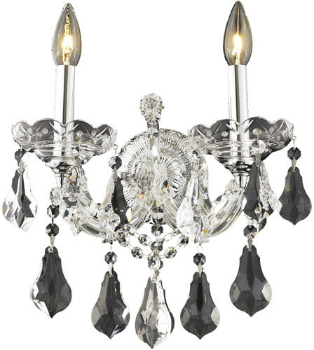 Elegant 2801W2C-RC Maria Theresa Chrome Lighting Wall Sconce