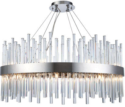 Elegant 3000D32C Dallas Chrome Halogen Hanging Pendant Lighting