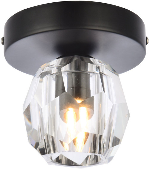 Elegant 3505F5BK Eren Black Home Ceiling Lighting