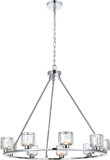 Elegant 5100D36C Cadence Contemporary Chrome Hanging Chandelier