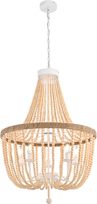 Elegant LD306D24BG Jolie Modern Beige 24" Drop Lighting Fixture