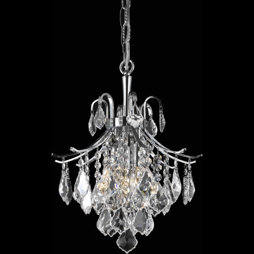 Elegant LD8100D12C Amelia Chrome Mini Ceiling Light Pendant