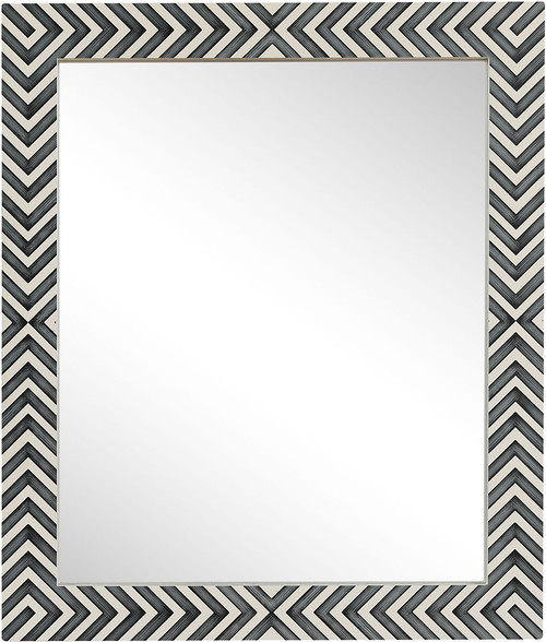 Elegant MR52732 Oullette Modern Chevron Wall Mounted Mirror