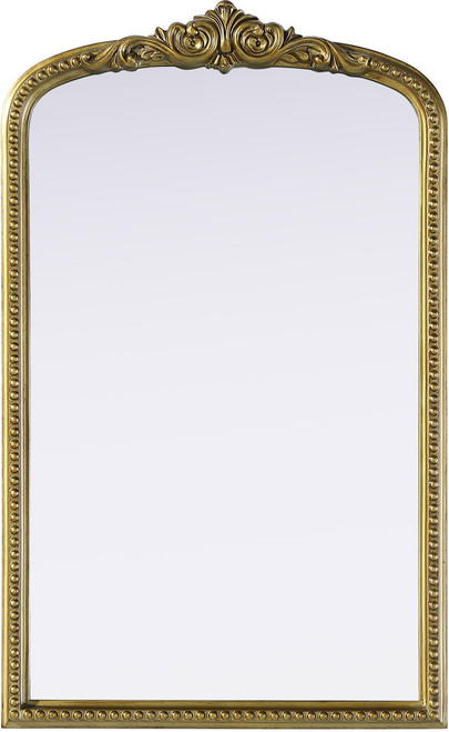 Elegant MR7F2236AB Naomi Contemporary Antique Brass 22" Wall Mounted Mirror