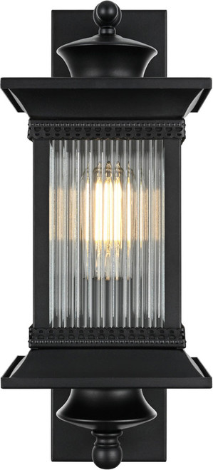 Elegant OD316W19BK Collins Modern Black Exterior Wall Lighting