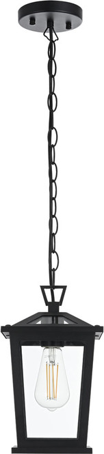 Elegant OD332H12BK Cayman Contemporary Black Outdoor Lighting Pendant