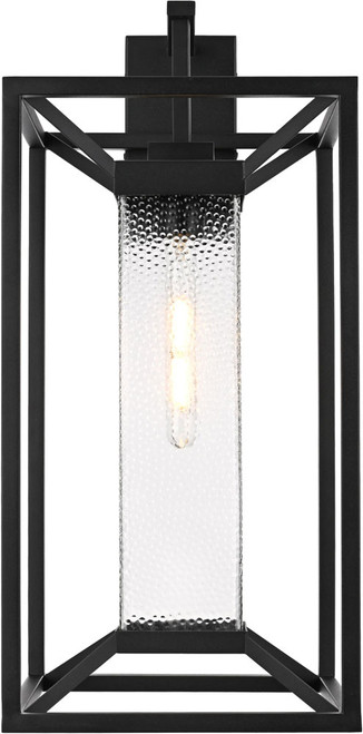 Elegant OD329W26BK Willington Modern Black 25.5" Outdoor Wall Light Fixture