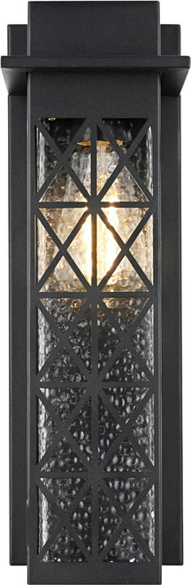Elegant OD361W16BK Wildey Contemporary Black Outdoor Wall Lighting