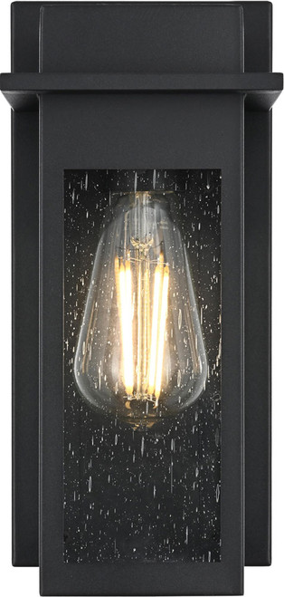 Elegant OD362W11BK Dunton Modern Black Outdoor Light Sconce