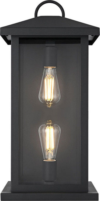 Elegant OD411W21BK Neil Modern Black Outdoor Wall Lamp