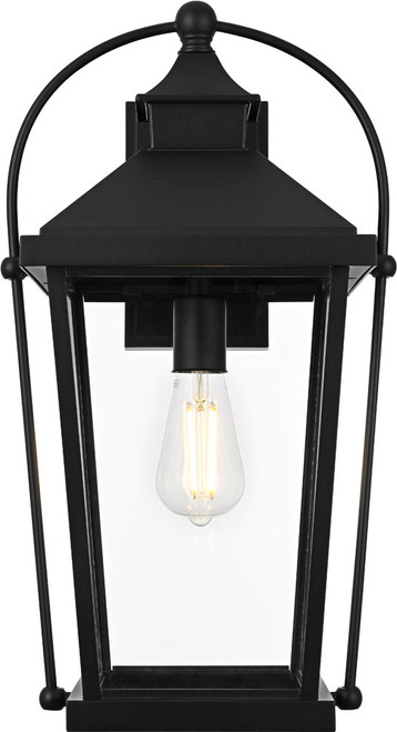 Elegant OD605W20BK Luz Modern Black 20" Exterior Wall Lamp