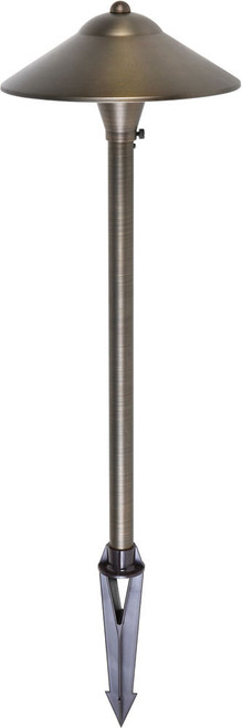 Elegant P800 Chanterelle Modern Antique Brass Exterior Landscape Light Fixture