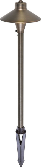 Elegant P801 Chanterelle Contemporary Antique Brass Outdoor Landscape Light