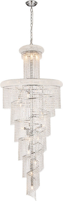 Elegant V1800SR30C/RC Spiral Chrome Pendant Lamp