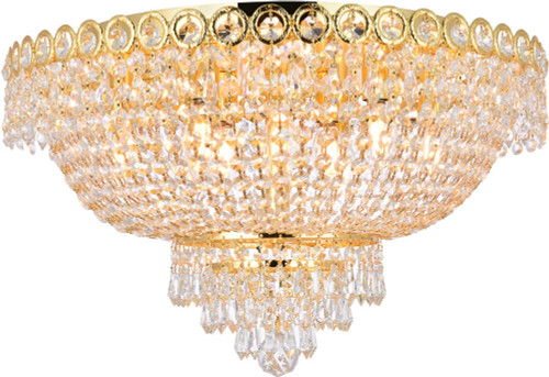 Elegant V1900F20G/RC Century Gold 20" Overhead Lighting Fixture