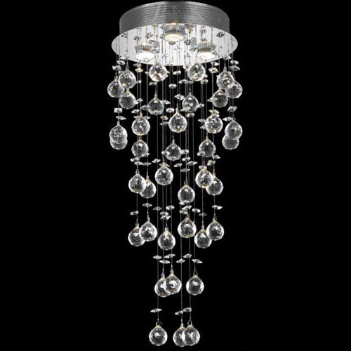 Elegant V2006F12C/RC Galaxy Chrome Multi Pendant Hanging Light