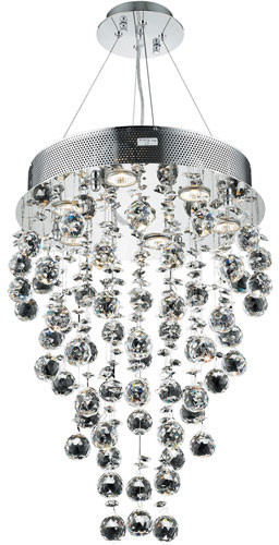Elegant V2006D16C-RC Galaxy Chrome Halogen 16" Multi Lighting Pendant