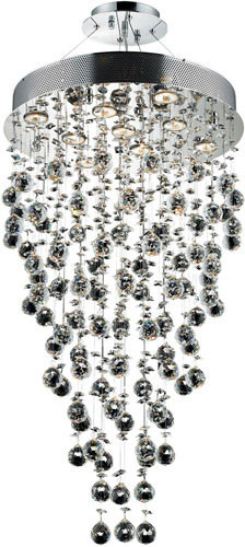 Elegant V2006D20C-RC Galaxy Chrome Halogen 20" Multi Hanging Lamp