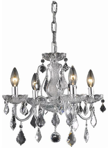 Elegant V2015D17C/RC St. Francis Chrome Mini Chandelier Lamp