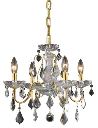 Elegant V2015D17G/RC St. Francis Gold Mini Lighting Chandelier