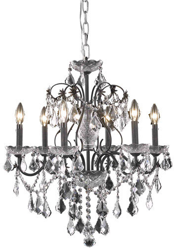 Elegant V2015D24DB/RC St. Francis Dark Bronze Chandelier Lighting