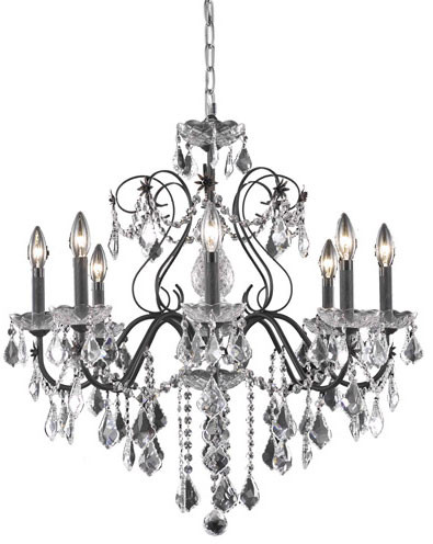 Elegant V2015D26DB/RC St. Francis Dark Bronze Chandelier Light