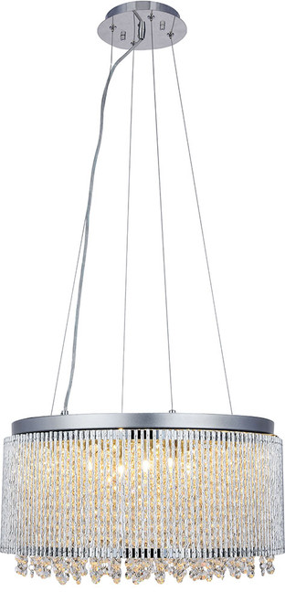 Elegant V2092D20C-RC Influx Chrome Halogen 20" Drum Drop Lighting Fixture