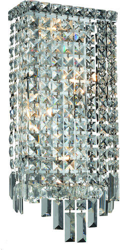 Elegant V2033W8C/RC Maxime Chrome Lighting Sconce